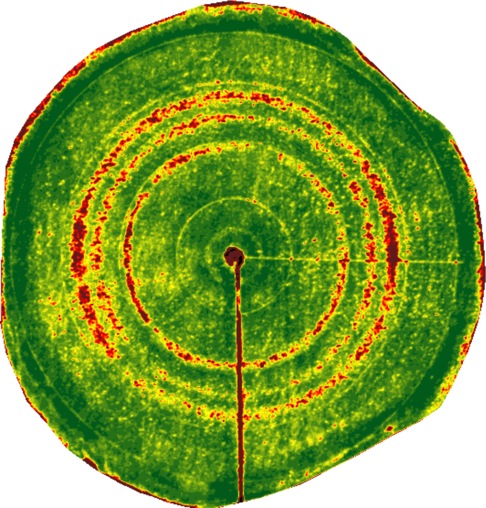 NDVI plugged emitter